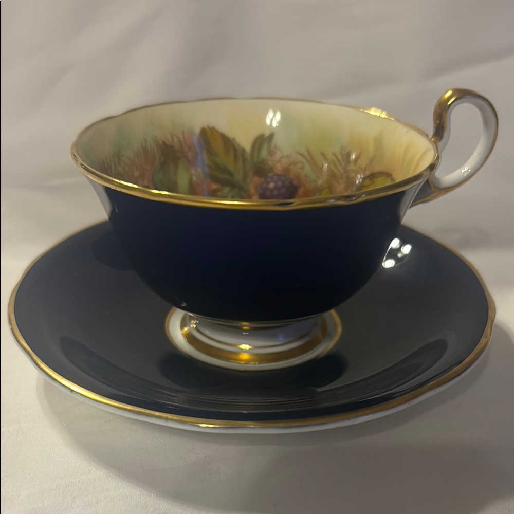 Rare vintage Aynsley Bone China Teacup and Saucer set!